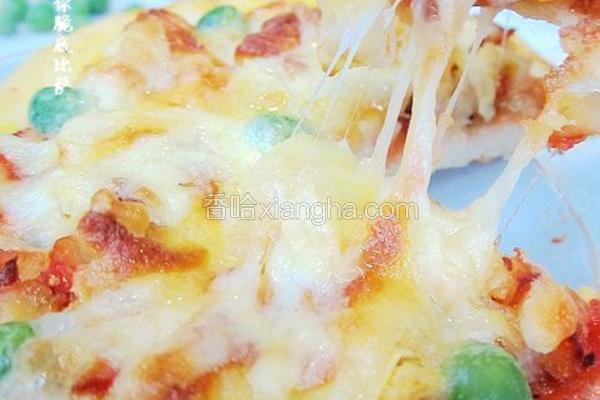 脆底鸡肉比萨