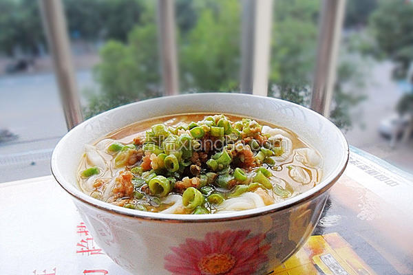 肉末豆角手擀面