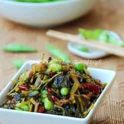 雪菜毛豆的做法[图]