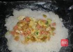 榨菜火腿糯米卷的做法图解13