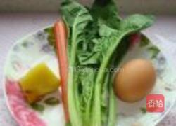 菠菜鸡蛋饼的做法图解1
