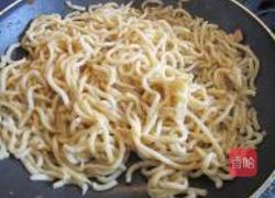 三丝炒乌冬的做法图解6