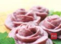 紫玫瑰馒头的做法图解8