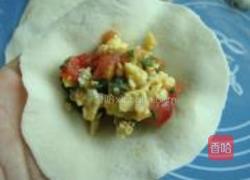 番茄鸡蛋薄荷煎饺的做法图解8