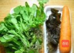 荠菜胡萝卜饼的做法图解1