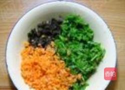 荠菜胡萝卜饼的做法图解2