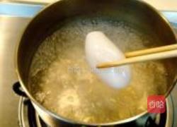 酥核桃釀墨鱼意面的做法图解3