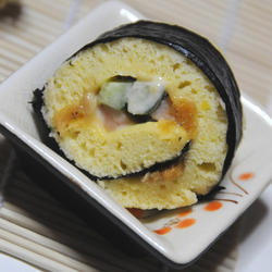 海苔蛋糕寿司卷的做法[图]