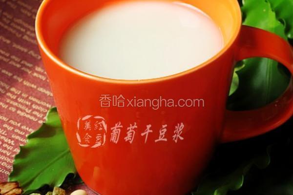 葡萄干豆浆