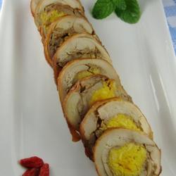 鸡肉咸蛋卷的做法[图]