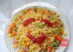 田园素什锦炒面的做法图解12