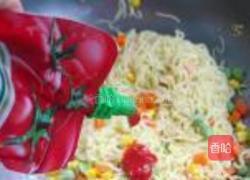 田园素什锦炒面的做法图解8