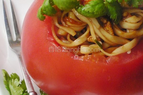 番茄鸡蛋炸酱面