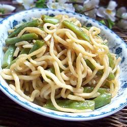 鸡汤四季豆焖面的做法[图]