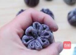 黑米豆沙菊花包的做法图解10