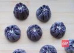 黑米豆沙菊花包的做法图解12