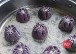 黑米豆沙菊花包的做法图解13