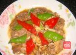 辣椒炒猪利的做法图解4