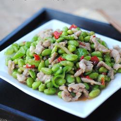 剁椒毛豆肉丝的做法[图]
