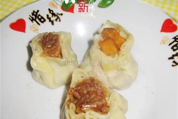 豆干肉丁烧卖
