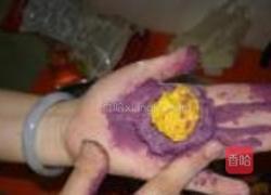 紫薯南瓜球的做法图解1