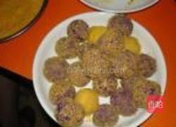 紫薯南瓜球的做法图解2