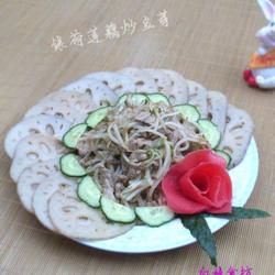 银荷莲藕炒豆芽的做法[图]