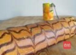 千页纹黄桃蛋糕卷的做法图解11
