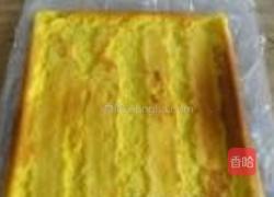 千页纹黄桃蛋糕卷的做法图解9