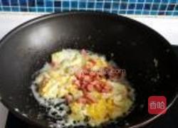 榄菜火腿蛋炒饭的做法图解4