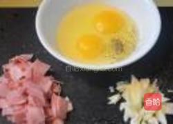火腿奶酪煎蛋卷的做法图解2