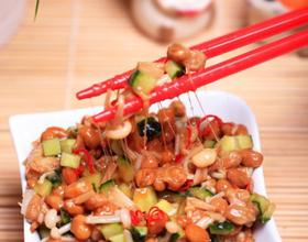 金针菇拌纳豆[图]