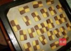 香草可可棋格饼干的做法图解12