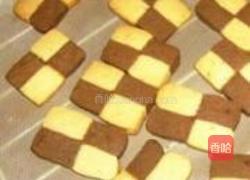 香草可可棋格饼干的做法图解14