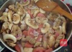 咖喱鸡蘑菇意面的做法图解6