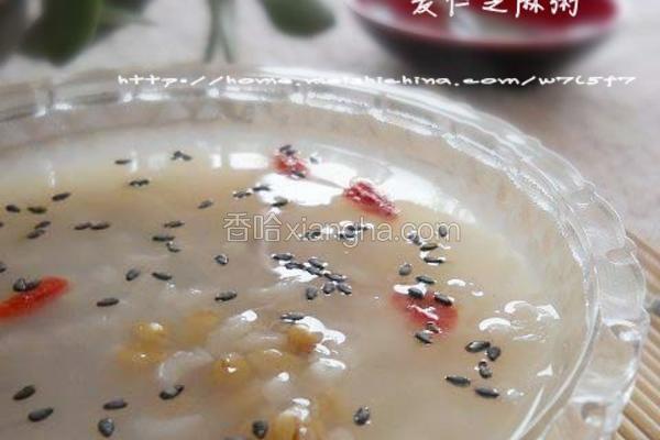 麦仁芝麻粥