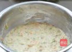 槐花肉末饼的做法图解6