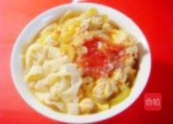 番茄丝瓜卤子面的做法图解11