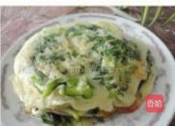 茼蒿饼的做法图解8