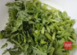 茼蒿饼的做法图解2