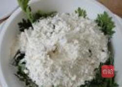 茼蒿饼的做法图解3