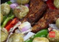 香烤法切羊排的做法图解8