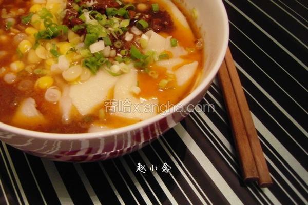 豌豆杂酱铺盖面