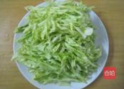 茄汁年糕包菜的做法图解2