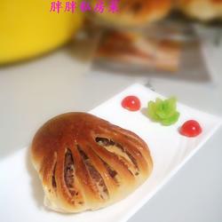佛手豆沙面包的做法[图]