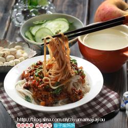 香菇肉末炸酱面的做法[图]