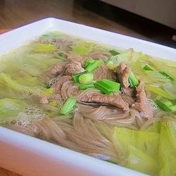 生菜牛肉芥麦面的做法[图]