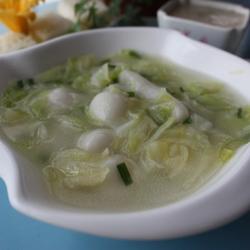 包菜烹汤团的做法[图]
