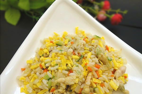 黄金豆丹炒饭