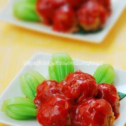 泡菜蒸丸子的做法[图]